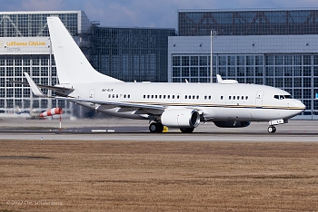 MUC BOEING 737-77W(BBJ) A6-RJV 2015-08-31